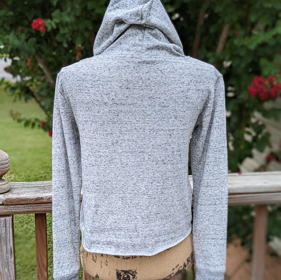 JUSTICE grey knit hoodie - Picture 3 of 5